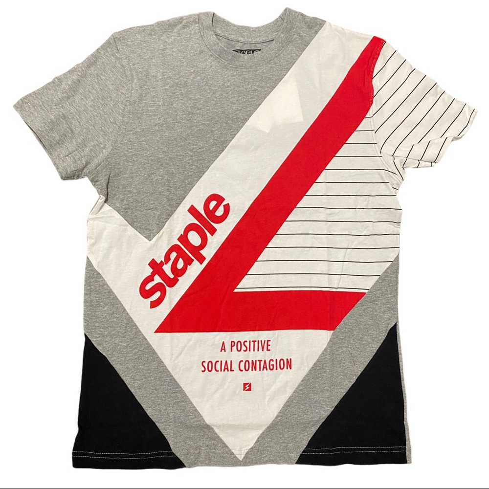 Staple A Positive Social Contagion Print Tee Shirt